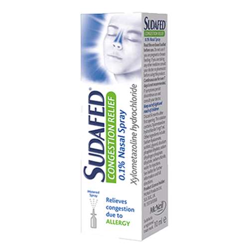 Sudafed Allergy Congestion Relief Nasal Spray 10ml ExpressChemist.co