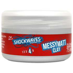 Wella Shockwaves Messy Matt Clay 75ml