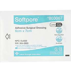 Softpore Adhesive Surgical Dressing 1 x 6 cm x 7 cm  803067