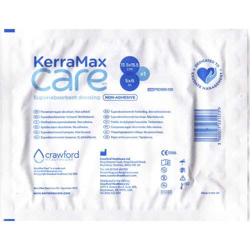 KerraMax Care Single Absorbent Dressing 13.5x15.5cm PRD500-100