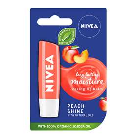 Nivea Peach Shine Caring Lip Balm 4.8g