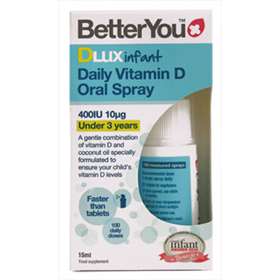 BetterYou Dlux Infant Daily Vitamin D Oral Spray 15ml