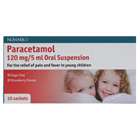 Numark Paracetamol 120mg/5ml Oral Suspension 10 sachets