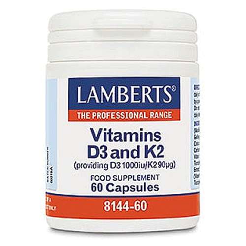 Lamberts Vitamins D3 And K2 60 Capsules