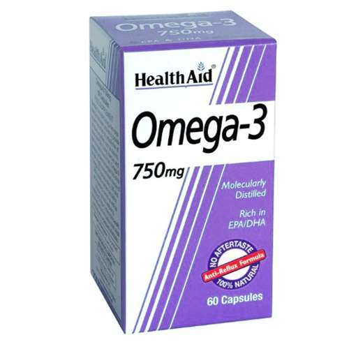 HealthAid Omega-3 750mg Capsules 60