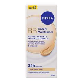 Nivea BB Tinted Moisturiser Light Skin Tone SPF 15 50ml