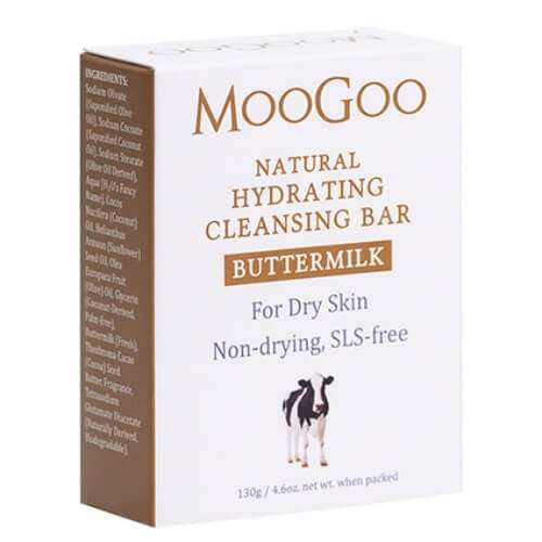 MooGoo Fresh Milk Cleansing Bar with Fresh Buttermilk and olive oil 130g