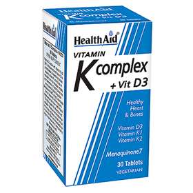 HealthAid Vitamin K Complex + Vitamin D3 30 tablets