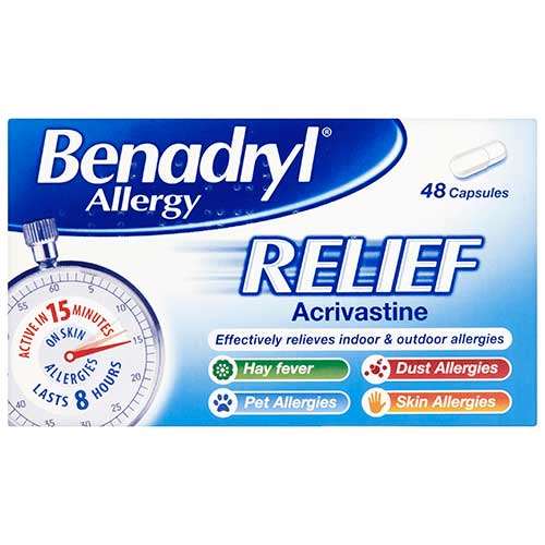 Benadryl Allergy Relief Capsules 48
