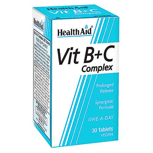 HealthAid Vitamin B + C Complex 30 Tablets