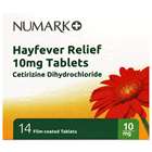 Numark Hayfever Relief Cetirizine Dihydrochloride 10mg Tablets 14