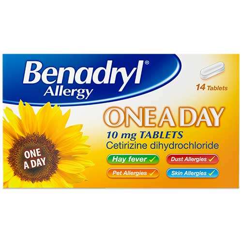 Benadryl Allergy One A Day Tablets 14