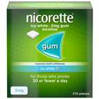 Nicorette Icy White 2mg Nicotine Gum 210