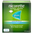 Nicorette Icy White 2mg Gum 210 Pieces