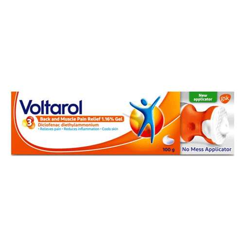 Voltarol Back and Muscle Pain Relief 1.16% Gel with applicator 100ml