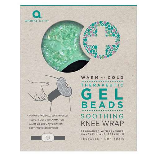 Aroma Home Therapeutic Gel Beads Soothing Knee Wrap - Sea Foam