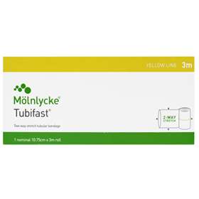 Molnlycke Tubifast Yellow Line 2 Way Stretch Bandage 3 Metres