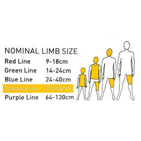 Molnlycke Tubifast Yellow Line 2 Way Stretch Bandage 3 Metres