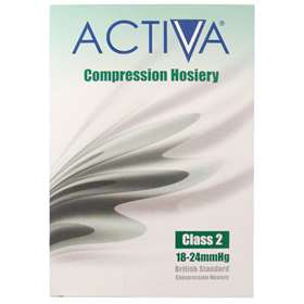 Activa Class 2 Below Knee Closed Toe Black - Small