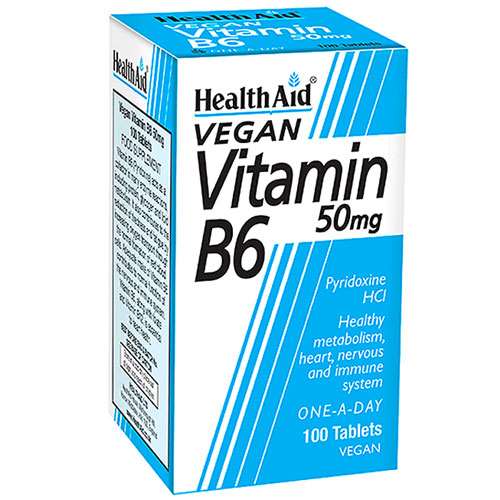 HealthAid Vitamin B6 50mg 100 Tablets