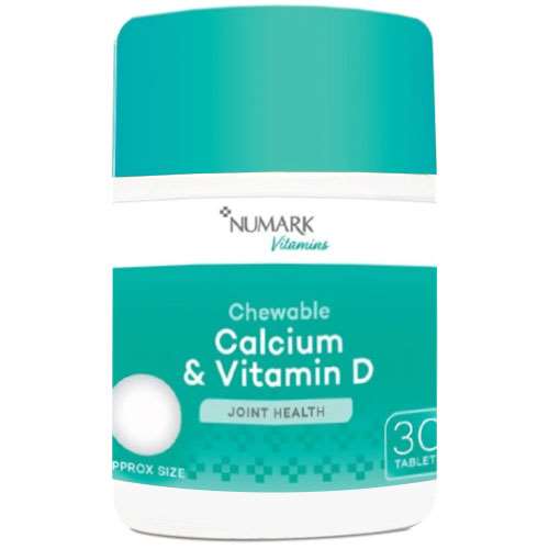 Numark Chewable Calcium and Vitamin D 30 Tablets - Vanilla Flavour