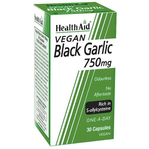 HealthAid Black Garlic 750mg 30 Capsules