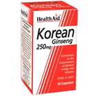 HealthAid Korean Ginseng 250mg 50 Capsules