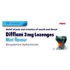 Difflam 3mg Lozenges Mint Flavour 20