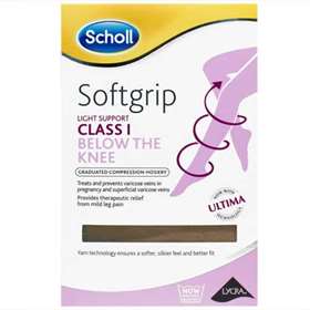 Scholl Softgrip Class 1 Knee Length Natural - Large