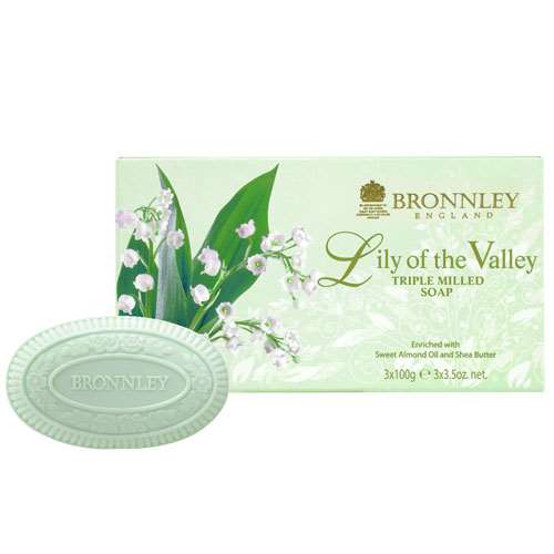 Bronnley Lily of the Valley Triple Milled Soap 3x100g