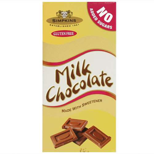 Simpkins Gluten Free Milk Chocolate 75g