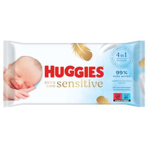 Huggies Extra Care Sensitive Wipes 56