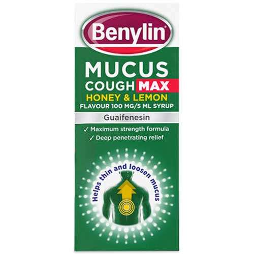 Benylin Mucus Cough Max Honey and Lemon Flavour 150ml