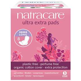 Natracare Organic Cotton  Cover Ultra Extra Pads Long 8