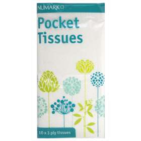Numark Pocket Tissues 3 ply single pack