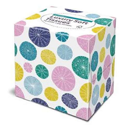 Luxury Tissues 70 patterned Cube