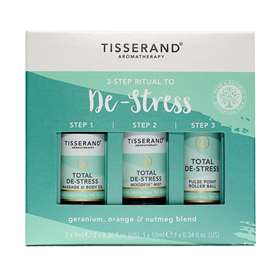 Tisserand 3- Step Ritual to De-Stress Geranium, Orange and Nutmeg Blend