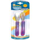 Griptight Stainless Steel Cutlery Set Pink/Purple 12+ Months