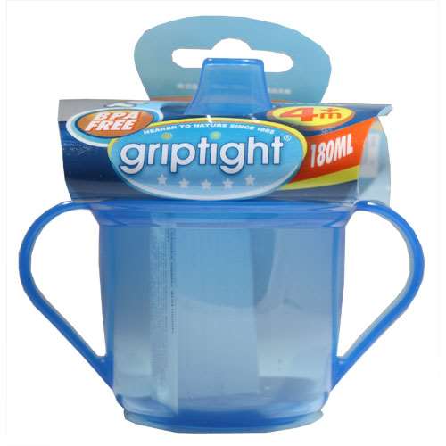 Griptight Trainer Cup 4months+ - 180ml - Blue