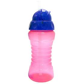 Griptight Flexi Straw Flip-Top Bottle - Pink