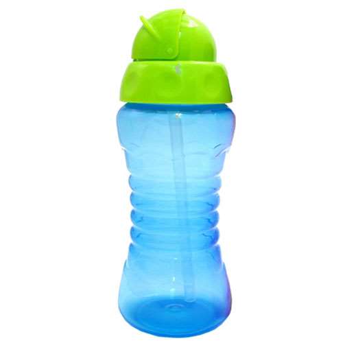 Griptight Flexi Straw Flip-Top Bottle - Blue