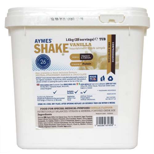 Aymes Vanilla Shake Powder Tub 28 Servings