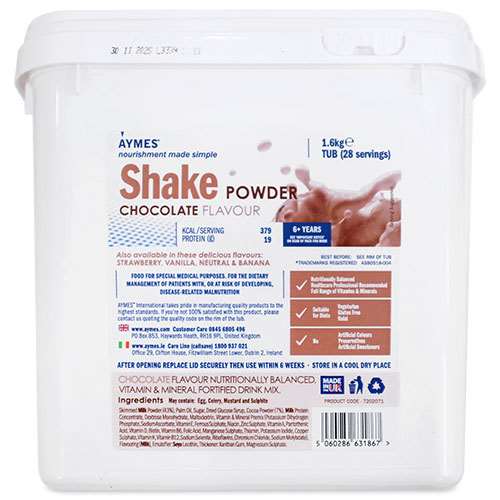 Aymes Chocolate Shake Protein Powder 28 Servings