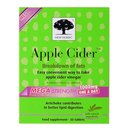 New Nordic Apple Cider Mega Strength Tablets 30