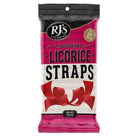 RJ's Licorice Strips Raspberry 260G Net
