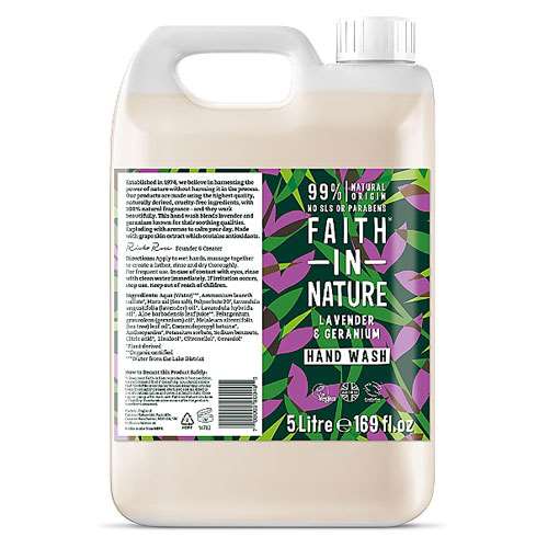 Faith in Nature Lavender & Geranium Hand Wash 5L