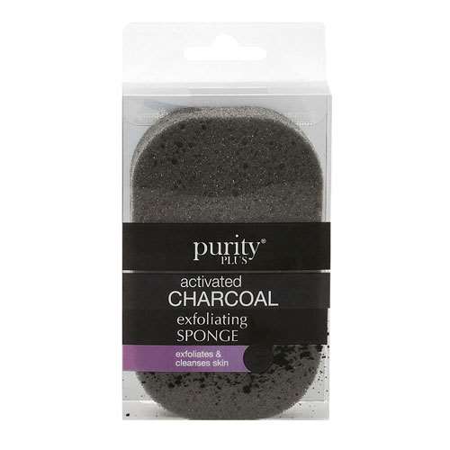 Purity Plus Activated Charcoal Exfoliating Sponge ExpressChemist.co