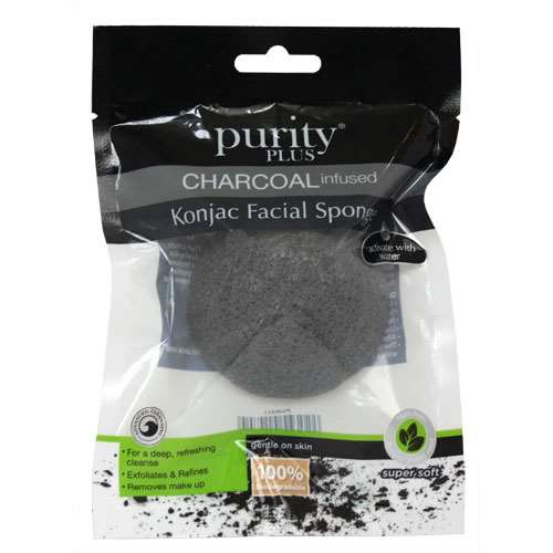 Purity Plus Charcoal infused Konjac Facial Sponge ExpressChemist.co