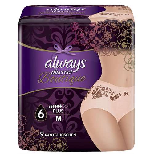 Always Discreet Boutique Incontinence Pants Plus Medium 9