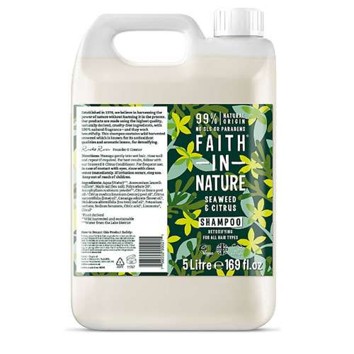 Faith In Nature Seaweed & Citrus Shampoo 5 Litres